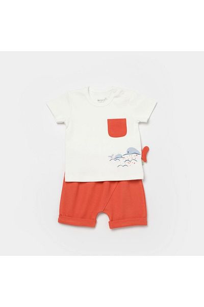 Biorganic Sun Lets 2-Piece Baby Set with Sail Shorts 59792