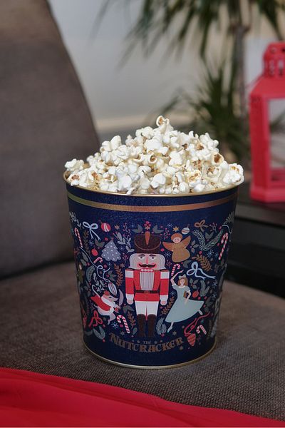 EVLE Tales Nutcracker Patterned Popcorn Bucket, 17.5 X 17 Cm, 2.6 Lt Er149-v1