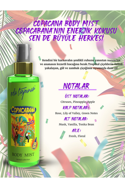 Eda Taşpınar Copacabana Body Mist - 200 ml (EGY0017)