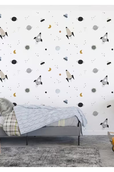 WALLHUMAN Мінімалістичний настінний стікер для дитячої кімнати