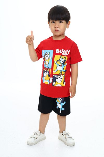 My Kids Wear Cartoon Character Themed Boy's Shorts Set