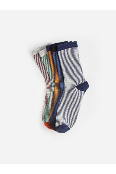 LC Waikiki Pruhované chlapecké ponožky 5-dílné