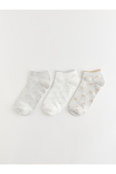 LC Waikiki Pack of 3 Patterned Women's Booties Socks