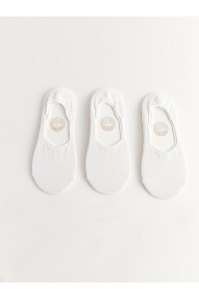 LC Waikiki Pack of 3 Women's Plain Ballerina Socks