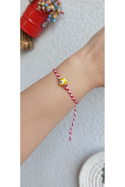 Cansu Akçay Kırmızı ipli Bileklik Şans Bilekliği Arkadaşlık Bilekliği Nazar B...