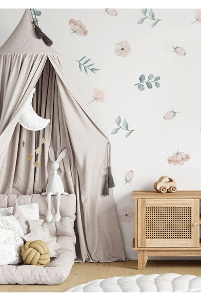 WALLHUMAN Rüya Çiçekler Çocuk Odası Duvar Stickerı