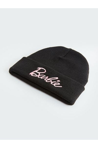LC Waikiki Barbie Printed Girl's Knitwear Beret