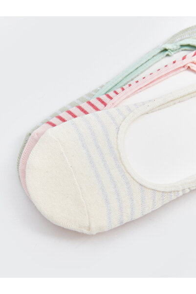 LC Waikiki Раирани дамски чорапи тип балерина 3 бр