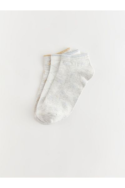 LC Waikiki Pack of 3 Patterned Women's Booties Socks