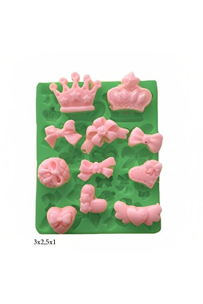 AGN STORE Dekoratif Kenar Şeklinde Silikon Şeker Hamuru Sabun Ve Mum Kalıbı