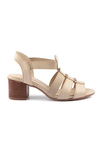 Venüs Venus Genuine Leather Women Sandals Elastic Z1857227