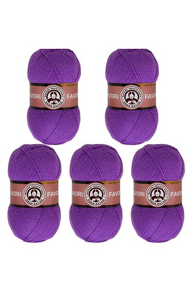 Ören Bayan Ören Favourite Knitting Rope Purple (059) Pack of 5