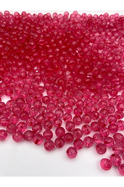 Hedef Bijuteri 10 ملم فوشيا / لون وردي غامق اللون نموذج عالمي خرز أكريليك، مج...