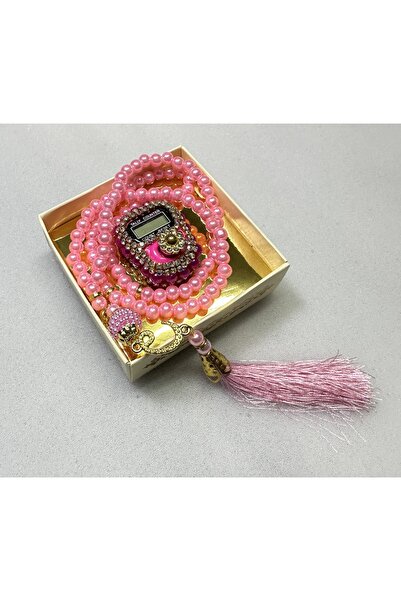 lifestyling Taşlı Zikirmatik İnci Tesbih Seti