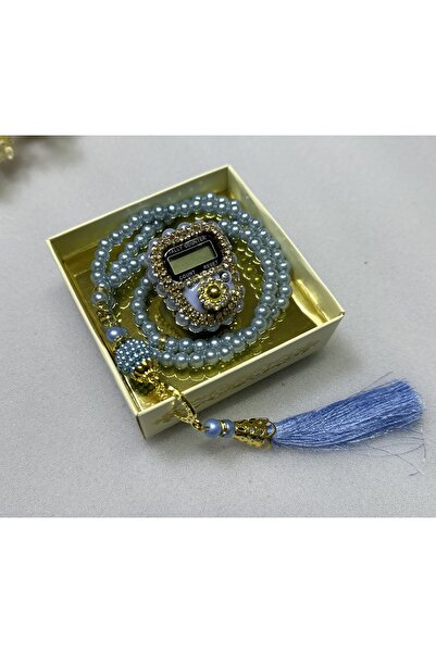 lifestyling Taşlı Zikirmatik İnci Tesbih Seti