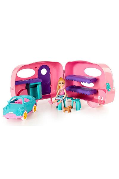 NeUygun Mira Game Set Mira Game Caravan Game Set with Baby Game Caravan Friction Toy Caravan
