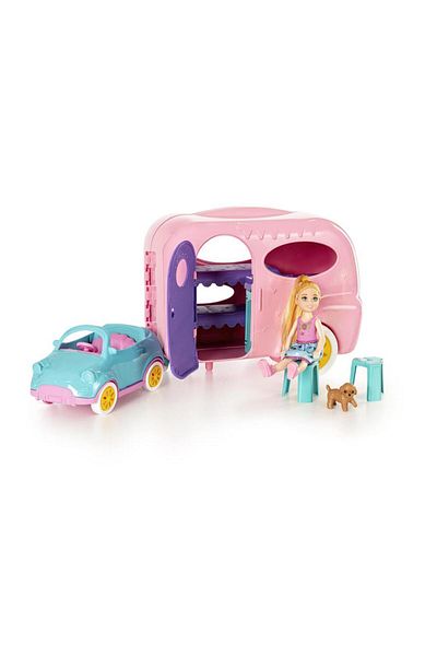 NeUygun Mira Game Set Mira Game Caravan Game Set with Baby Game Caravan Friction Toy Caravan