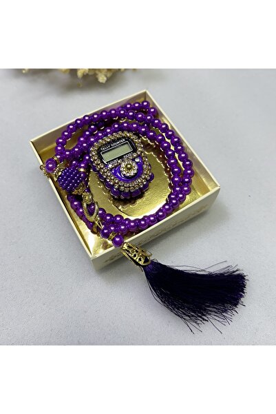 lifestyling مجموعة مسبحة زيكيرماتيك من اللؤلؤ المرصع بالأحجار