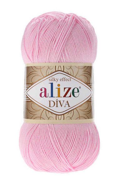 Alize DİVA 291 - Ροζ Σχοινί Μικροϊνών 100 Gr Μονό