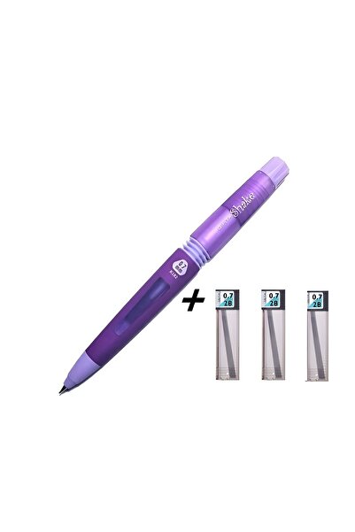 Gıpta قلم شيك متعدد الاستخدامات 0.7 ملم أرجواني و 3 قطع تومبو 0.7 سن