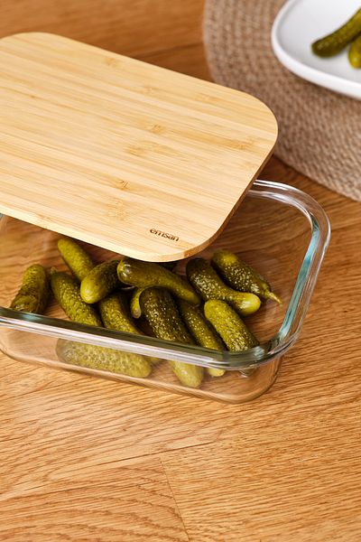 Emsan Natural 640 ml Borosilicate Storage Container