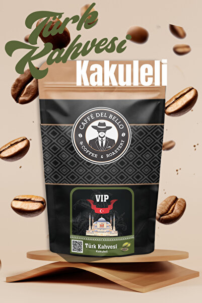 Caffe Del Bello قهوة تركية Vip مع غرة محمصة مطحونة 500 جرام