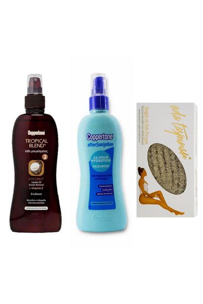 Coppertone Coconut Bronzing Oil - Aftersun and Eda Taşpınar with Horsehair Gift