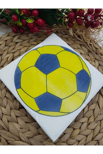 Deniz Party Store Χαρτοπετσέτα με σχέδιο κίτρινο Navy Blue 20 ΤΕΜ