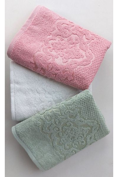 EMİLLİE DAMASK 3 - 50x90 cm Towel Set