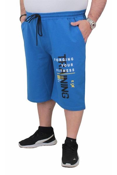 Starbattal Men's Plus Size Combed Cotton Shorts Training 24633 SAKS