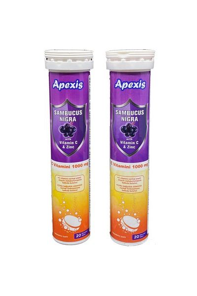 Apexis Heilung Apexis Sambucus Nigra Vitamin C 1000 Mg 2 X 20 Tablets