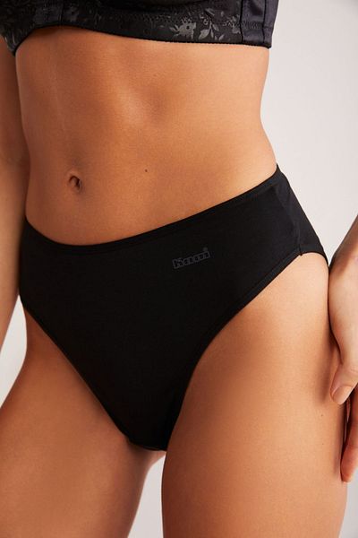 Kom Chiloți flexibili în modal din bumbac BLACK Basic Slip (Pachet de 2) Nou