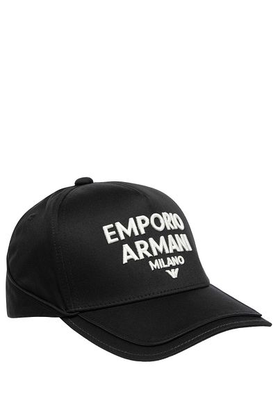 Emporio Armani Мъжка спортна шапка с едноцветно лого в тъмносиньо 627475 4R578-00020