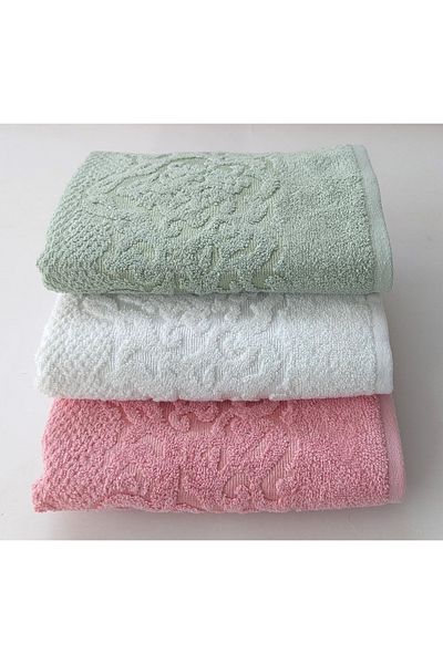 EMİLLİE DAMASK 3 - 50x90 cm Towel Set