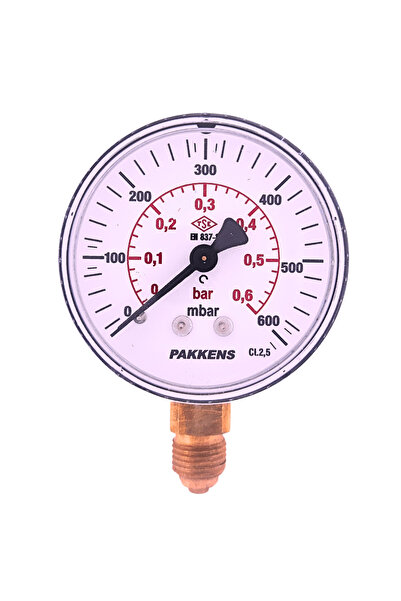 Pakkens MANOMETRE Ø63 600 MBAR