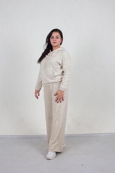 Truva XXL طقم هودي قطني سميك وناعم 100 وجه مقاس كبير