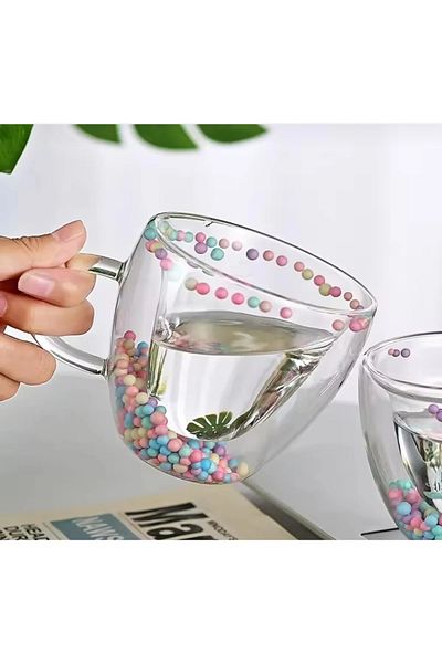 MİMOZA PARK HEARTED FOAM HEAT RESISTANT DOUBLE CIDARY CUP PRESENTATION CUP