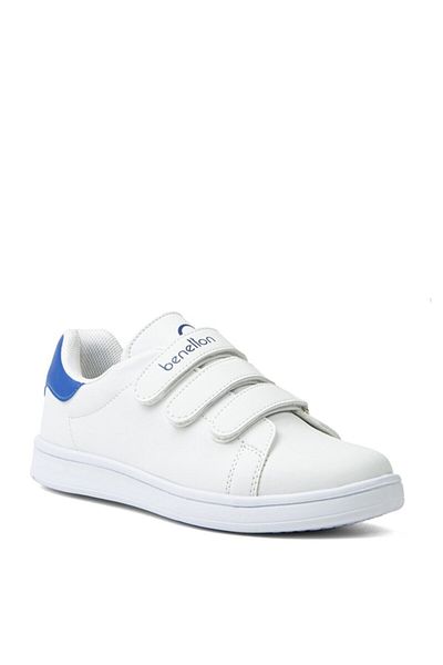 Benetton Velcro Women's Sports Shoes White-Blue