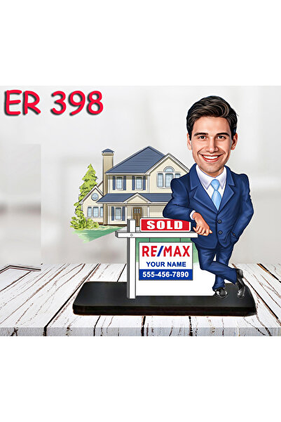 Özcan Tasarım Kişiye Özel Ahşap Biblo - Erkek Meslek Karikatür Biblo 38