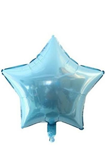 Deniz Party Store Light Blue Star Foil Balloon 24 Inch 60 cm 1 Piece