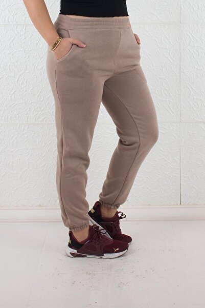 Truva XXL Плюс размер 3-слоен дебел спортен екип с джобове и еластични крачоли, цветен Est127