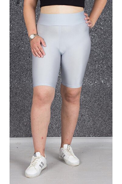 Truva XXL Large Size Recovery Shiny Disco Shorts Leggings Colorful Tm2175