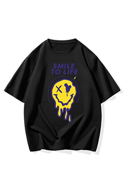 Stendhal Μπλουζάκι Unisex με γραμμένο «Smile To Life».