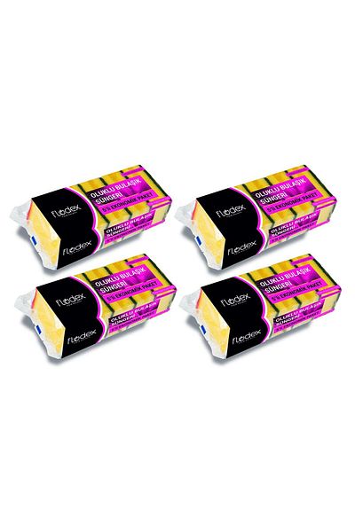 FLODEX Corrugated Dish Sponge 5 x 4 Pack