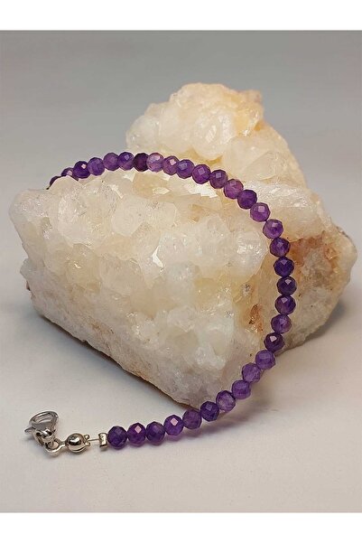Yasamtohumu Браслет з аметистом, фасетований, 4 мм (45440)
