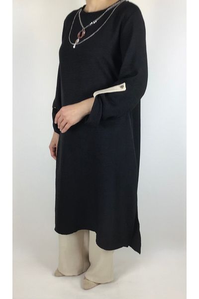 ECE GİYİM Ayrobyn Linen Trousers - Necklace Detailed, Foldable Arm and Waist Elastic