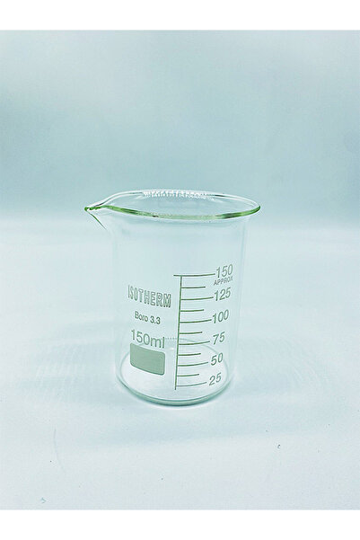 ŞİŞEDÜKKANI CAM BEHER DERECELİ BOROSİLİKAT 150ML - 3 ADET