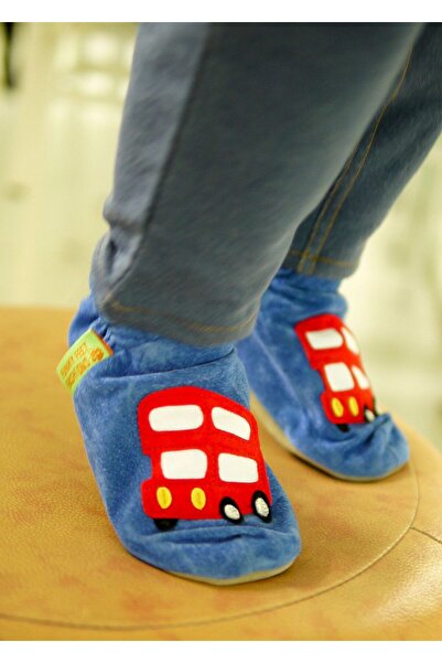 Funky Feet 0-6ay Beden, 10,5cm Topuktan Parmak Ucuna, London Bus Hakiki Süet ...