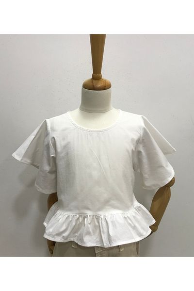 Çikoby Girl's Flounce Sleeve Blouse