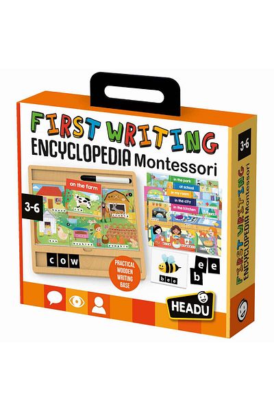 Headu FIRST WRITING ENCICLOPEDIA MONTESSORI (3-6 ANI)